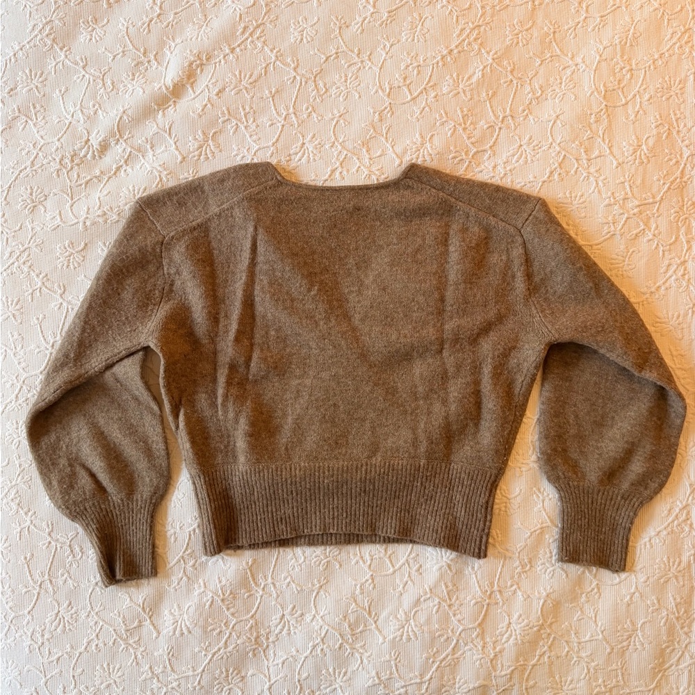 Aritzia Wilfred Dear Sweater in Heather Nomad Taupe - Picture 9 of 9